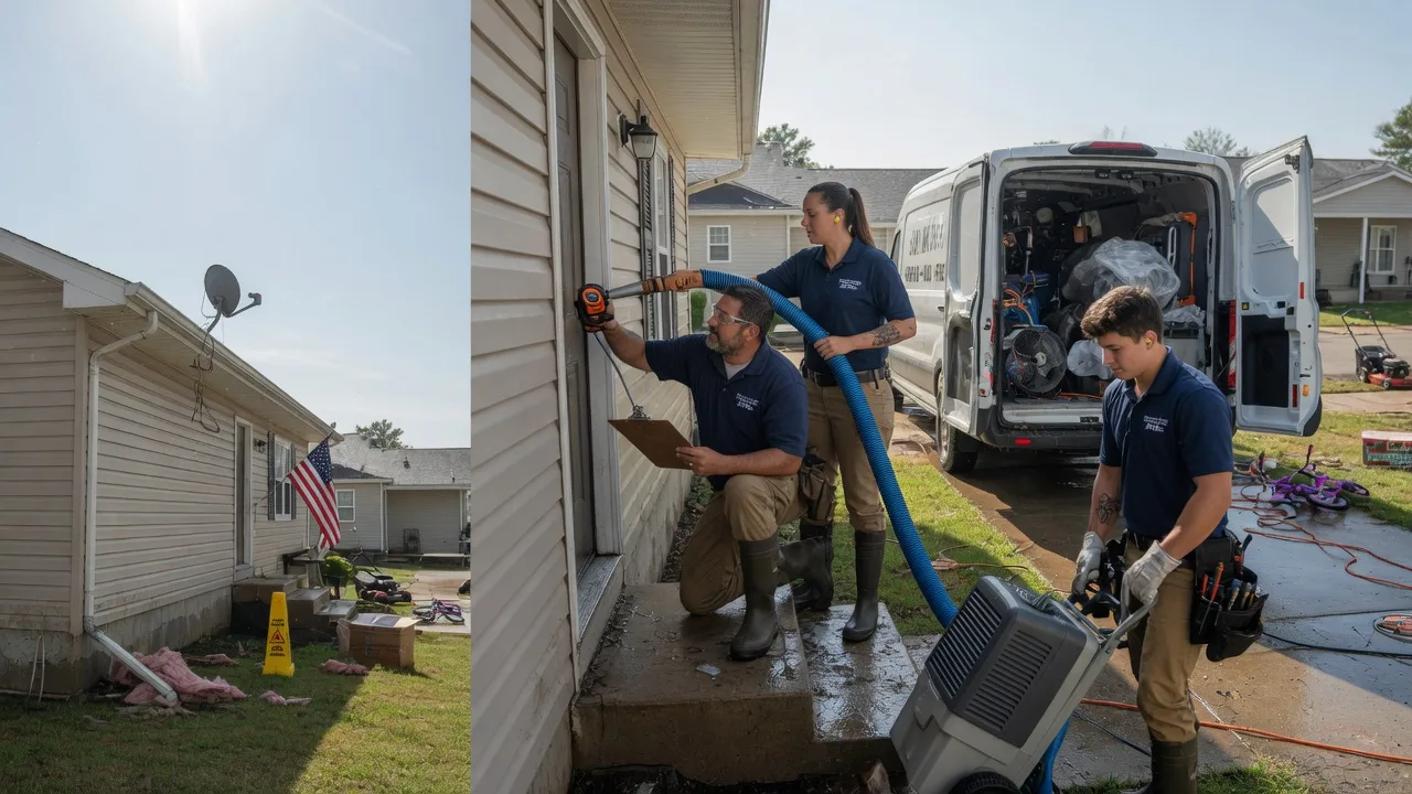 Ceiling Water Damage Restoration in Newark, TX near me